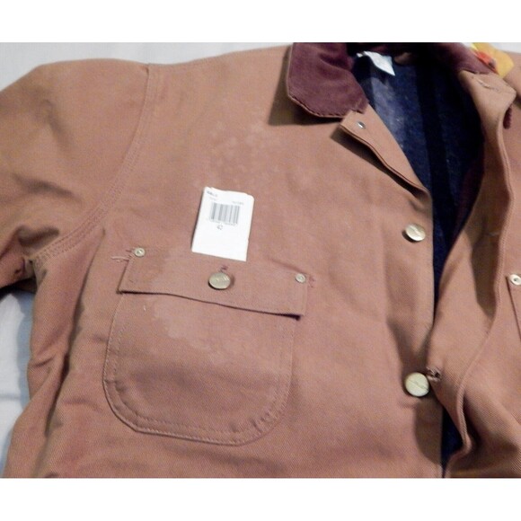 Carhartt Jacket Men's 42 Brown Duck Blanket Lined Deadstock 6BLC Tags (1) - Picture 8 of 15